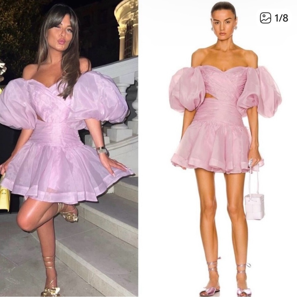 Elegant Pink Off-Shoulder Dress